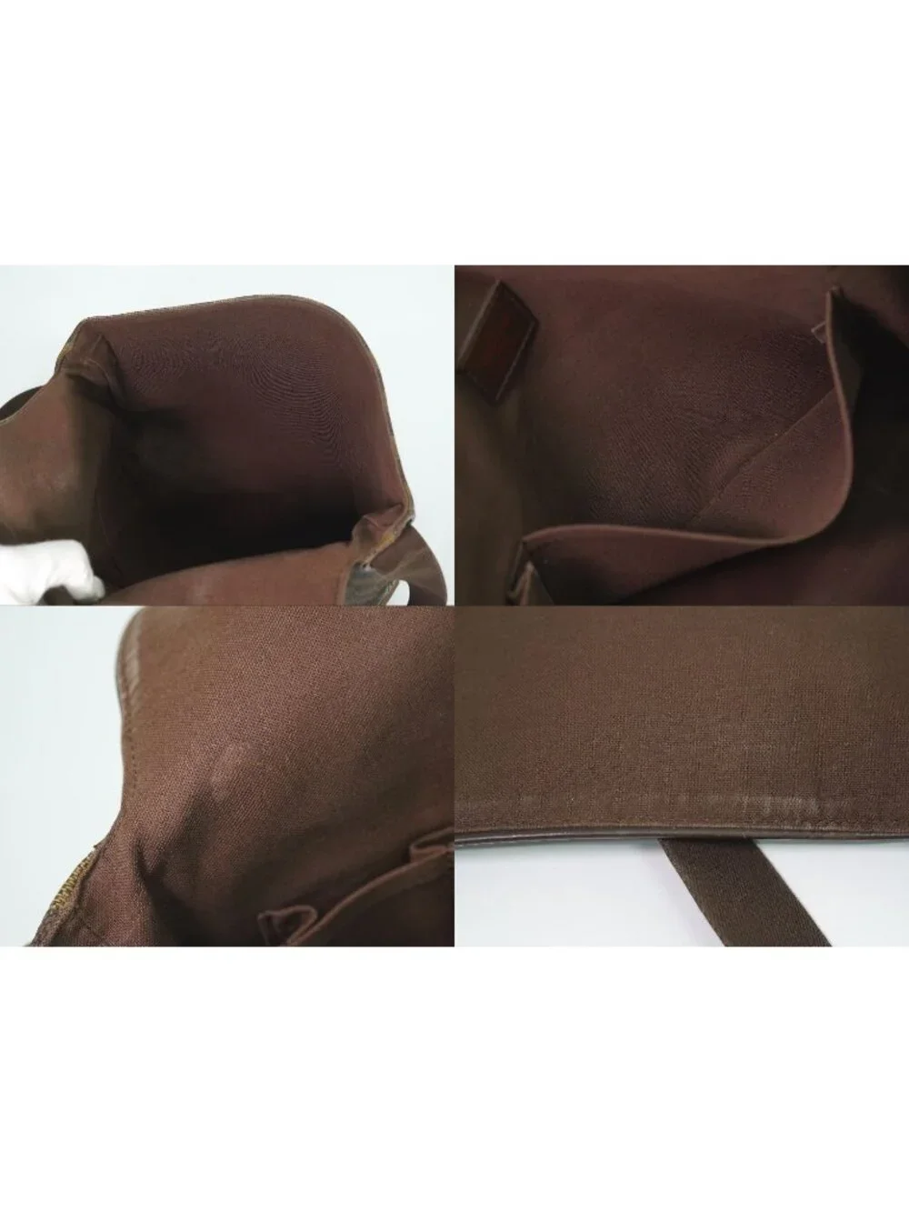 Louis Vuitton LV Brooklyn MM Damier Ebene Shoulder Bag Brown